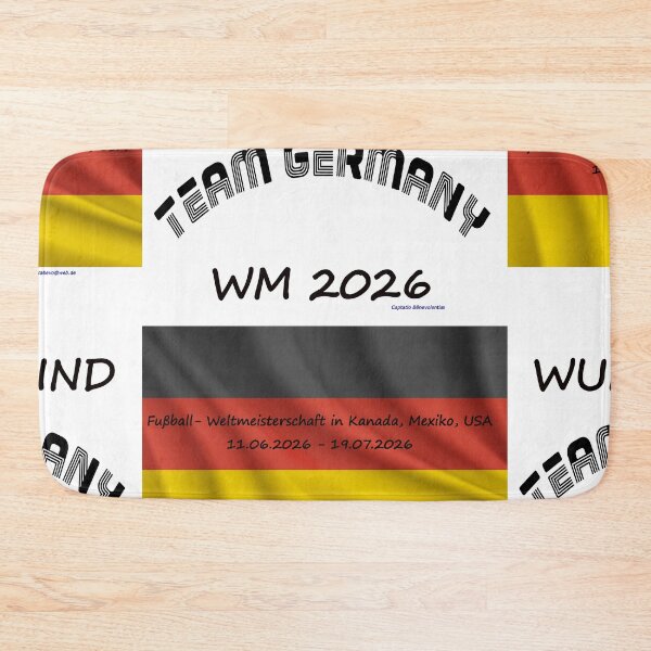 Item preview, Schwarz Rot Gold Deutschland Fan T‑Shirt WM 2026 outfit designed and sold by cabevo.