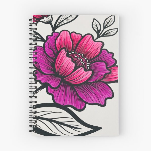 Item preview, Magenta Peony Ink Illustration designed and sold by PixorStudio.