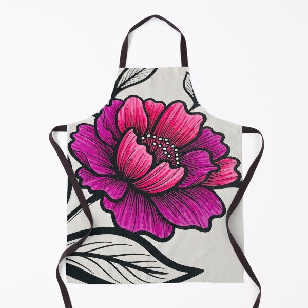 Item preview, Magenta Peony Ink Illustration designed and sold by PixorStudio.