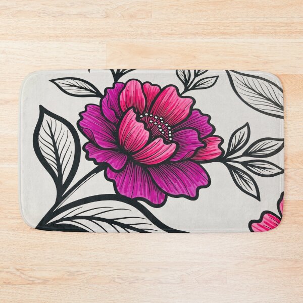 Item preview, Magenta Peony Ink Illustration designed and sold by PixorStudio.