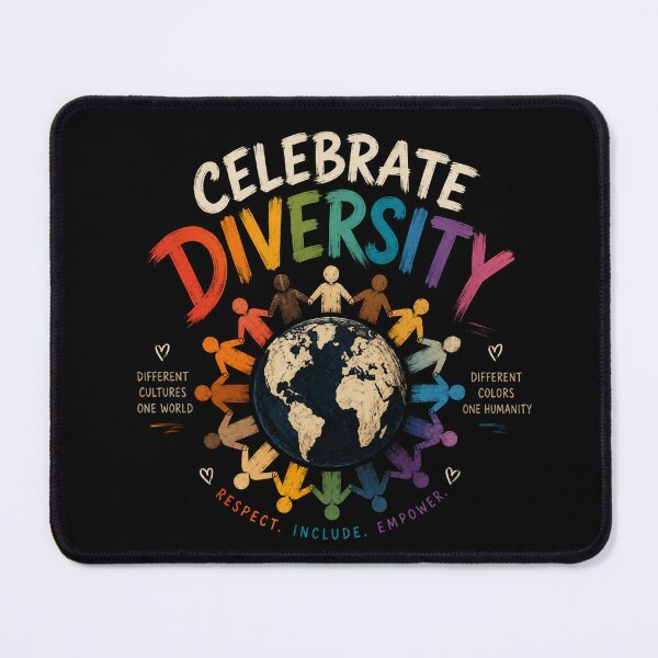 Item preview, Celebrate Diversity – Different Cultures One World Rainbow Unity designed and sold by RJACreative.