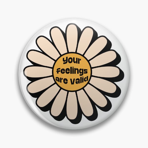 Item preview, Your Feelings are Valid Sticker designed and sold by RosiePosieCreatesArt.
