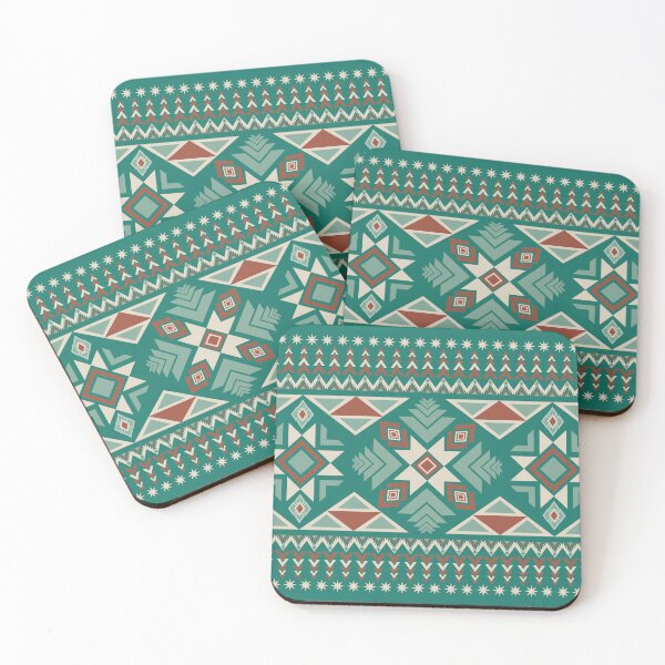 Item preview, Ethnic Aztec Geometric Seamless Pattern Forest Green Christmas Native Tribal designed and sold by PSA2543.
