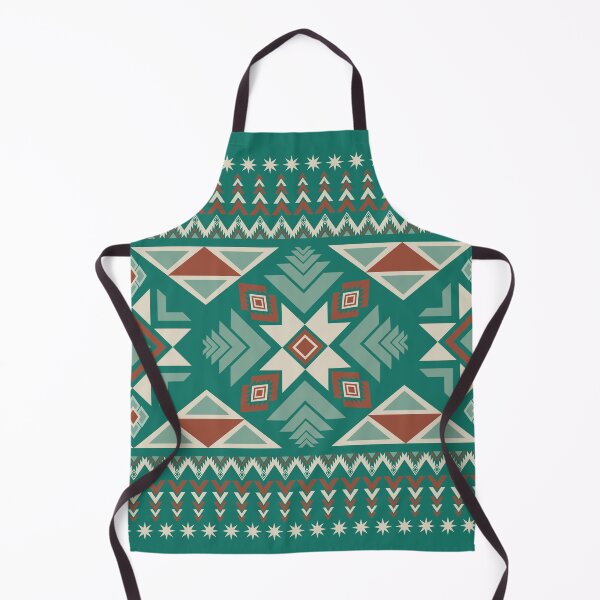 Item preview, Ethnic Aztec Geometric Seamless Pattern Forest Green Christmas Native Tribal designed and sold by PSA2543.