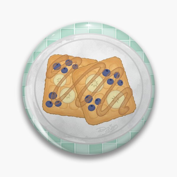 Item preview, Waffles w/ Blueberries + Bananas (Version 4) designed and sold by digidoodles.