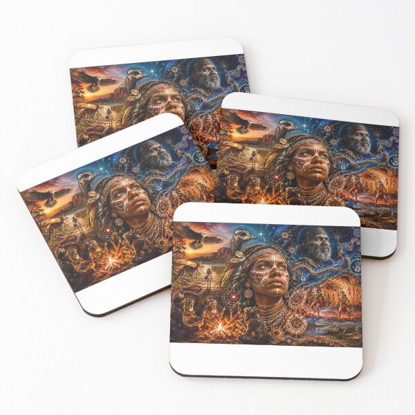 Item preview, Echoes of the Dreamtime: Sacred Indigenous Heritage aboriginal art ! Guardians of the Ancient Land: Epic Cinematic Art designed and sold by Ulikedigital14.
