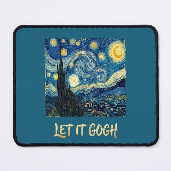 Item preview, Let It Gogh Swirling Sky Night Art Lover Funny Pun Tee 5 designed and sold by ChinkyCat Official.