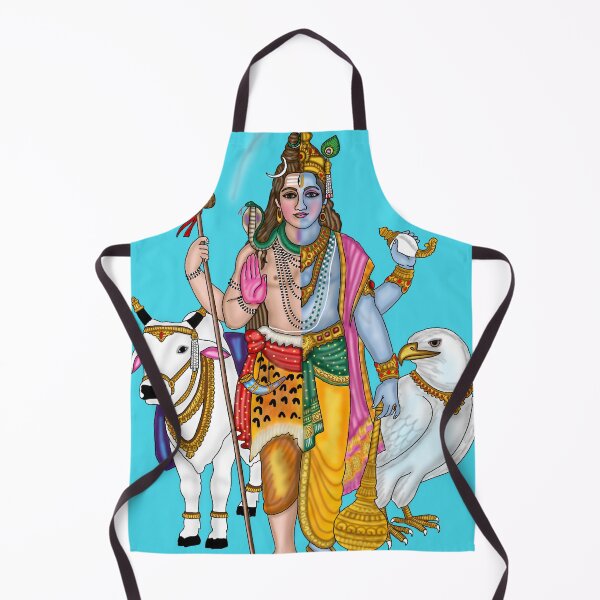 Item preview, Harihara Artwork | Sacred Hindu Divine Fusion Digital Illustration designed and sold by Harshit_Digital_Arts.