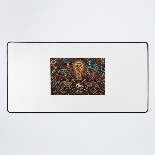 Item preview, First Nations Football Glory – Indigenous Art World Cup ! ng of the World Cup Canvas Art ! Australian Indigenous Style Soccer Poster – FIFA World Cup Tribute aboriginal art designed and sold by Ulikedigital14.