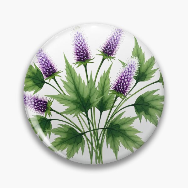 Item preview, Purple Wildflower Botanical Watercolor designed and sold by PixorStudio.