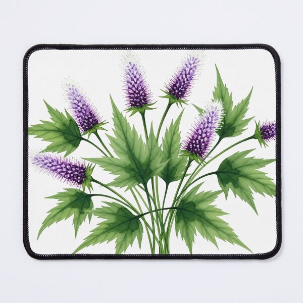 Item preview, Purple Wildflower Botanical Watercolor designed and sold by PixorStudio.