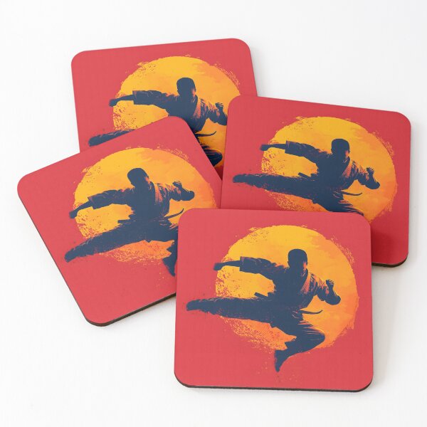 Item preview, Kung Fu Flying Kick at Sunset designed and sold by ClubVacay.