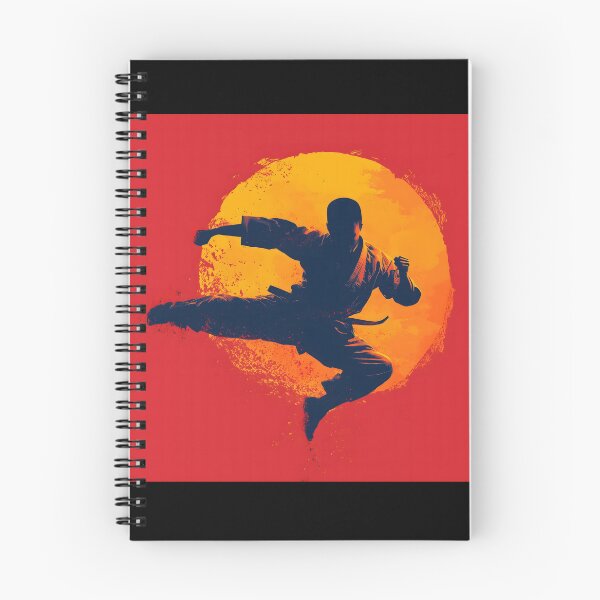 Item preview, Kung Fu Flying Kick at Sunset designed and sold by ClubVacay.