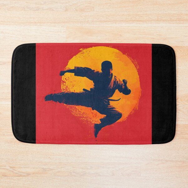 Item preview, Kung Fu Flying Kick at Sunset designed and sold by ClubVacay.