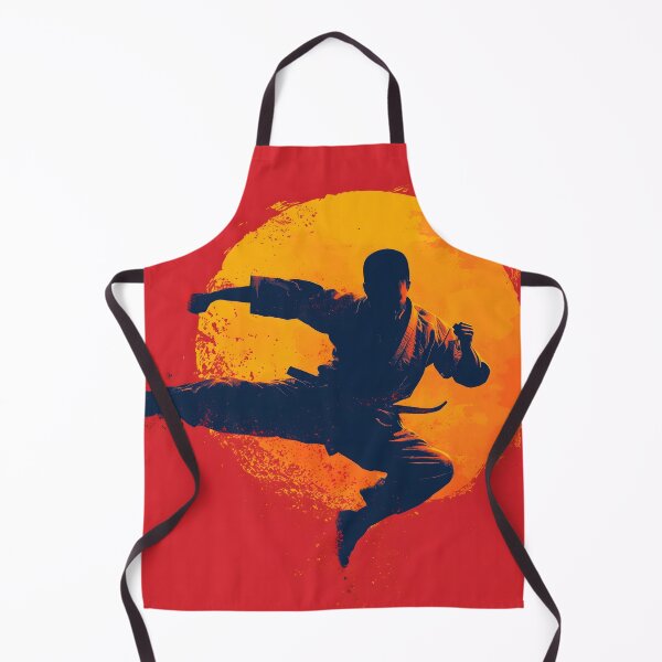 Item preview, Kung Fu Flying Kick at Sunset designed and sold by ClubVacay.