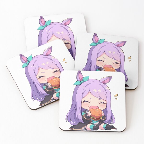 Item preview, Mcqueen Mejiro Mcqueen Uma Musume Pretty Derby Chibi Kawaii Burger Playful Anime Girl designed and sold by earlobejerk.