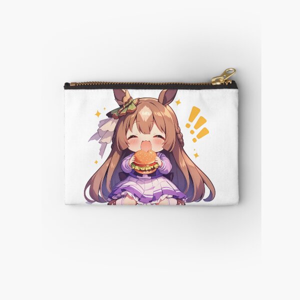 Item preview, Satono Diamond Uma Musume Pretty Derby Chibi Kawaii Burger Surprised Anime Girl designed and sold by earlobejerk.