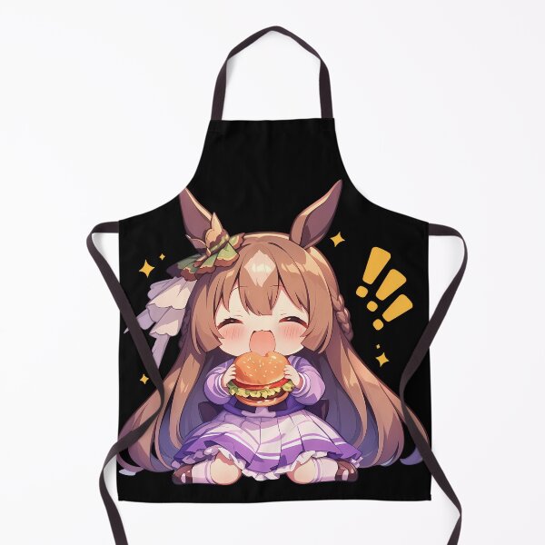 Item preview, Satono Diamond Uma Musume Pretty Derby Chibi Kawaii Burger Surprised Anime Girl designed and sold by earlobejerk.