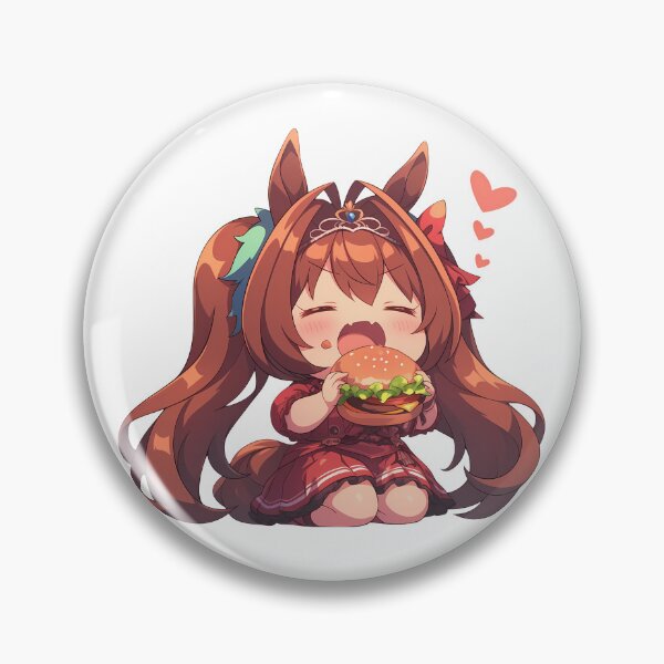 Item preview, Daiwa Scarlet Uma Musume Chibi Burger Victory Snack Smile designed and sold by earlobejerk.