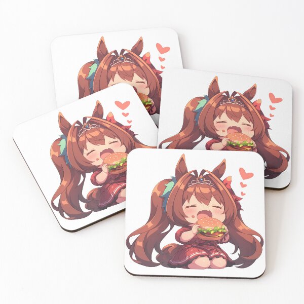 Item preview, Daiwa Scarlet Uma Musume Chibi Burger Victory Snack Smile designed and sold by earlobejerk.