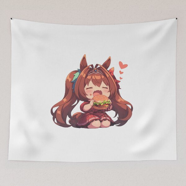 Item preview, Daiwa Scarlet Uma Musume Chibi Burger Victory Snack Smile designed and sold by earlobejerk.
