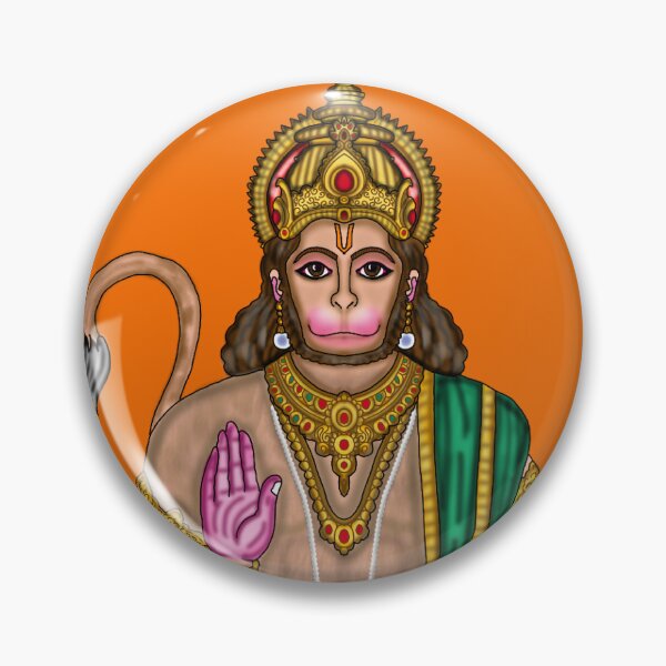 Item preview, Lord Hanuman Artwork | Sacred Hindu Divine Illustration designed and sold by Harshit_Digital_Arts.