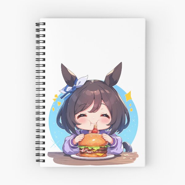 Item preview, Eishin Flash Uma Musume Pretty Derby Chibi Burger Smile designed and sold by earlobejerk.