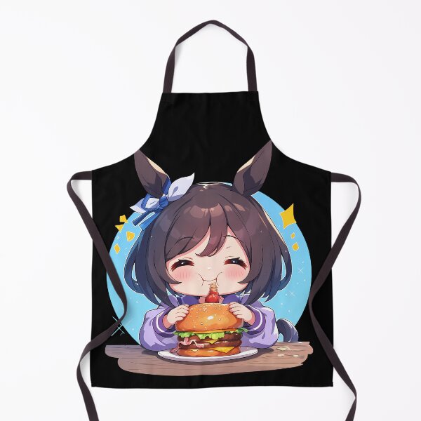 Item preview, Eishin Flash Uma Musume Pretty Derby Chibi Burger Smile designed and sold by earlobejerk.