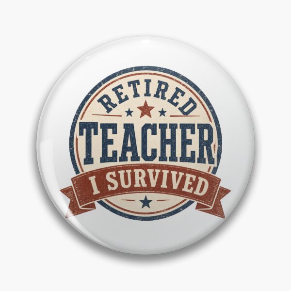 Item preview, Retired Teacher I Survived Funny Vintage Gift designed and sold by MehSupply.