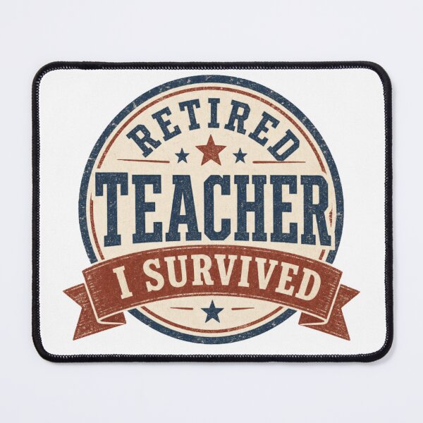 Item preview, Retired Teacher I Survived Funny Vintage Gift designed and sold by MehSupply.