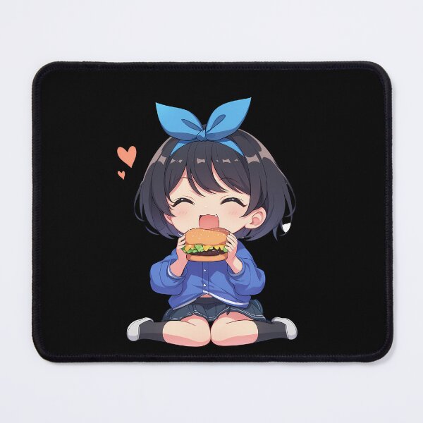 Item preview, Ruka Sarashina Rent A Girlfriend Chibi Burger Joy designed and sold by earlobejerk.