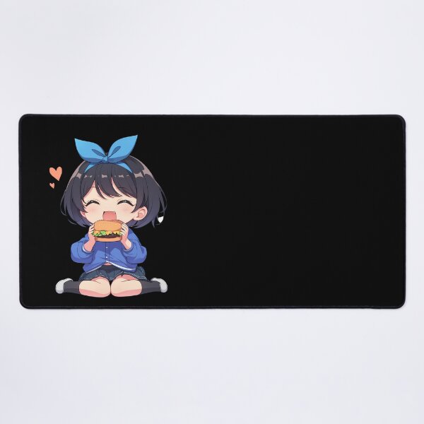 Item preview, Ruka Sarashina Rent A Girlfriend Chibi Burger Joy designed and sold by earlobejerk.