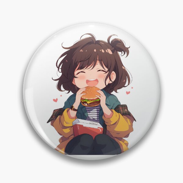 Item preview, Mizuhara Chizuru Rent A Girlfriend Chibi Burger Grace designed and sold by earlobejerk.