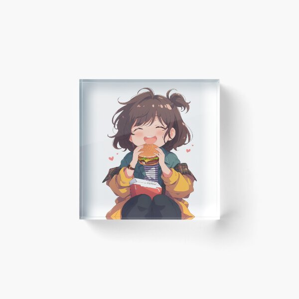 Item preview, Mizuhara Chizuru Rent A Girlfriend Chibi Burger Grace designed and sold by earlobejerk.