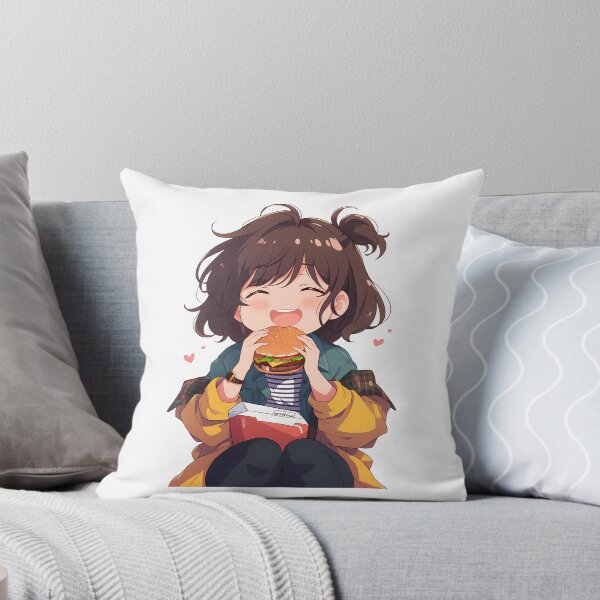 Artikelvorschau, Mizuhara Chizuru Rent A Girlfriend Chibi Burger Grace entworfen und verkauft von earlobejerk.