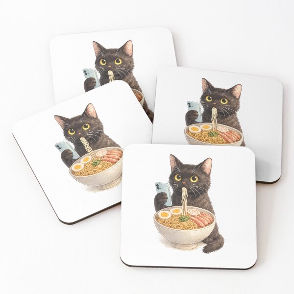 Item preview, Funny Ramen Cat Phone Lover designed and sold by afr-saad.
