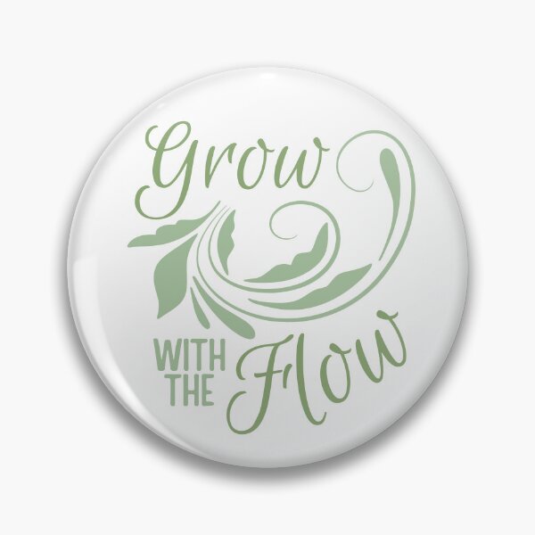 Item preview, Grow With The Flow Plant Lovers Botanical Typography designed and sold by HYPNK.