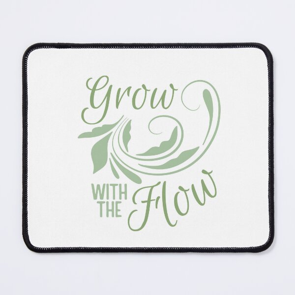 Item preview, Grow With The Flow Plant Lovers Botanical Typography designed and sold by HYPNK.