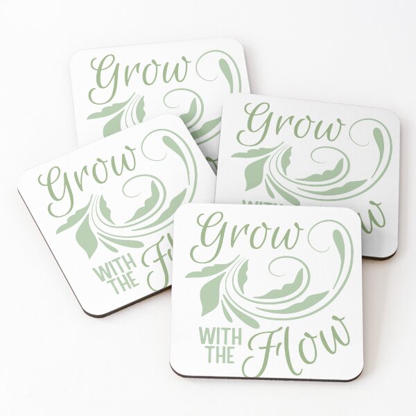 Item preview, Grow With The Flow Plant Lovers Botanical Typography designed and sold by HYPNK.