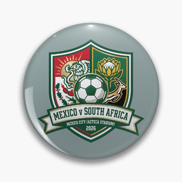 Item preview, Mexico vs South Africa 2026 Commemorative Soccer Crest Vibe designed and sold by Pride Emblem Prints.