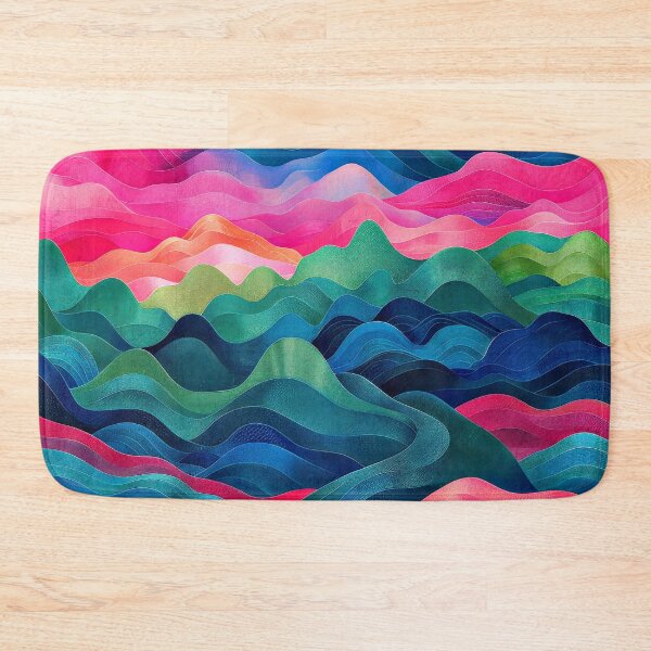Item preview, Nature-Inspired Abstract Colorful Mountains And Blue Sky designed and sold by DEC02.