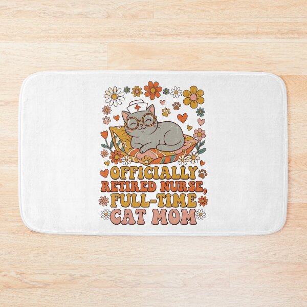 Item preview, Officially Retired Nurse Cat Mom, Funny Nursing Gift Classic T-Shirt  designed and sold by podlook.
