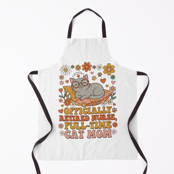 Item preview, Officially Retired Nurse Cat Mom, Funny Nursing Gift Classic T-Shirt designed and sold by podlook.