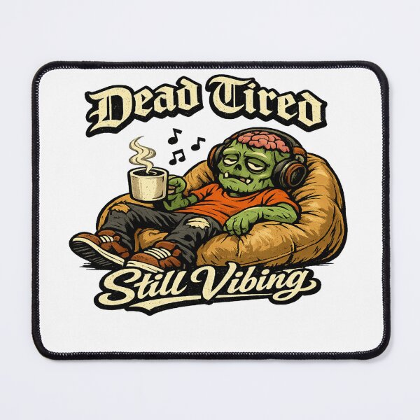 Item preview, Dead Tired Still Vibing Zombie Lounge designed and sold by Dresut.