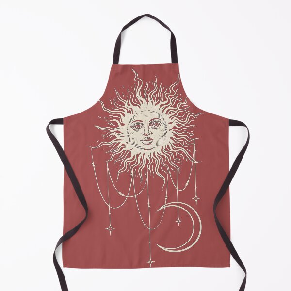 Item preview, Celestial Sun Moon Boho Witchy Mystical Line Art Design designed and sold by Surt-Tust.