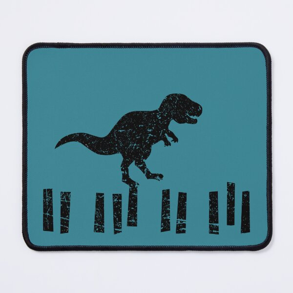 Item preview, Dino on the black keys designed and sold by InkRiot Studios.