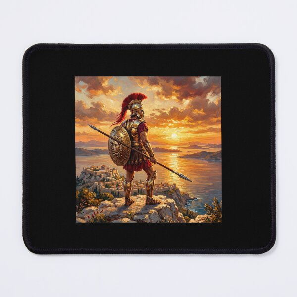 Item preview, Epic Greek Hoplite Bronze Armor Oil Painting designed and sold by DuckOddity.