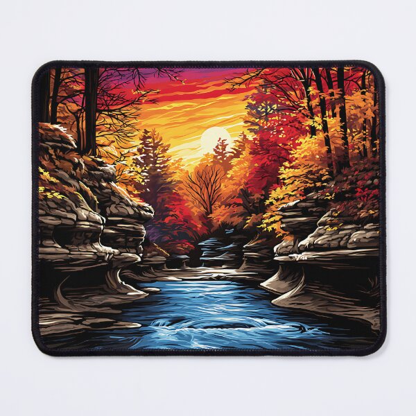 Item preview, Turkey Run State Park Indiana Hoosier Travel Poster designed and sold by Boddicca.