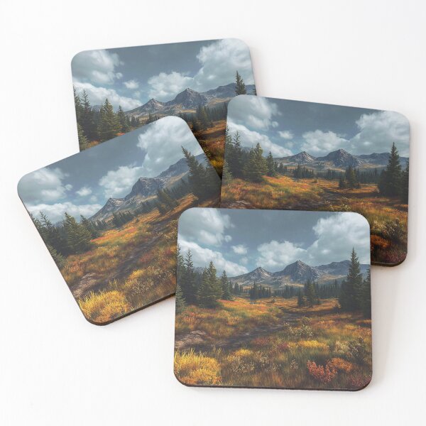 Item preview, Alpine Meadow Beneath Stormy Peaks designed and sold by Pixel Junkies Studio.