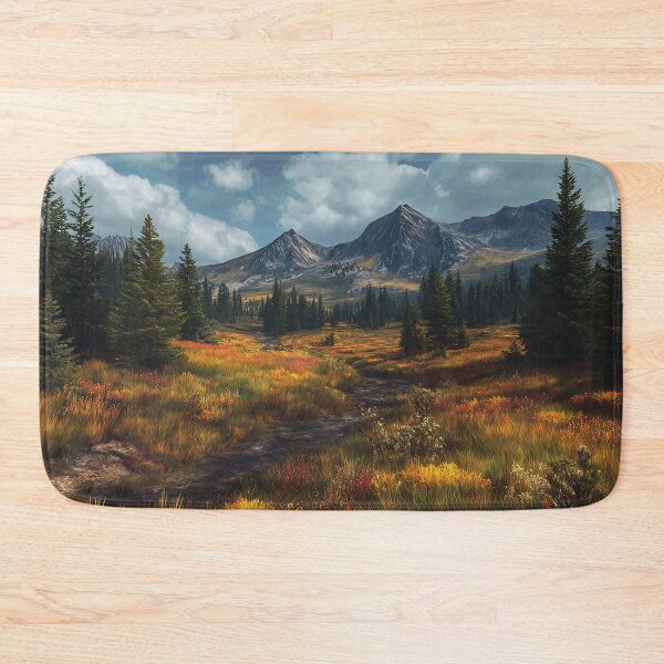Item preview, Alpine Meadow Beneath Stormy Peaks designed and sold by Pixel Junkies Studio.